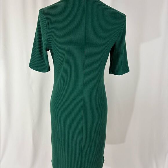 Old Navy Forest Green Ribbed Midi Dress - Picture 4 of 5